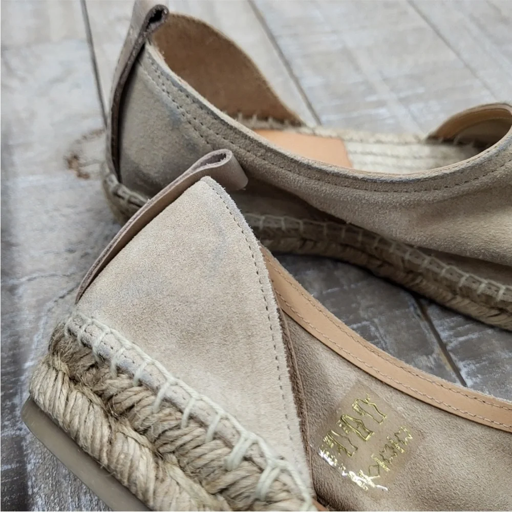 NWT rag & bone Delos Espadrille in Sand (Tan) Suede Size 5 or 8.5 MSRP $295